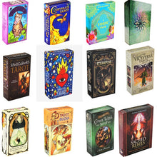 Load image into Gallery viewer, HOT 400 Style Tarot Cards Oracle Golden Art Nouveau The Green Witch Universal Celtic Thelema Steampunk Tarot Board Deck Games
