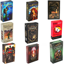 Load image into Gallery viewer, HOT 400 Style Tarot Cards Oracle Golden Art Nouveau The Green Witch Universal Celtic Thelema Steampunk Tarot Board Deck Games
