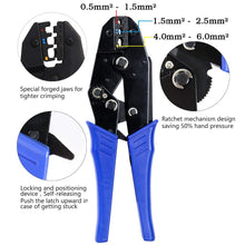 Load image into Gallery viewer, HS-30J crimping tools pliers for 22-10 AWG 0.5-6.0mm2 of Insulated Car Auto Terminals &amp; Connectors Crimping Plier wire

