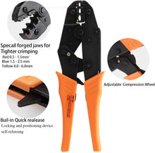 Load image into Gallery viewer, HS-30J crimping tools pliers for 22-10 AWG 0.5-6.0mm2 of Insulated Car Auto Terminals &amp; Connectors Crimping Plier wire
