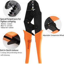 Load image into Gallery viewer, HS-30J crimping tools pliers for 22-10 AWG 0.5-6.0mm2 of Insulated Car Auto Terminals &amp; Connectors Crimping Plier wire
