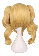 Load image into Gallery viewer, Long Wavy Cosplay Mixed Blonde Wig With 2 Ponytails Synthetic Hair Wigs
