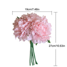 Load image into Gallery viewer, 5pcs white artificial silk peony big flowers head for wedding decoration fake flowers bouquet for home decorative faux flower
