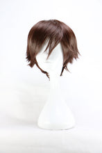 Load image into Gallery viewer, QQXCAIW Men Short Costume Cosplay  Boys Dark Brown 32 Cm Heat Resistant Synthetic Hair Wigs
