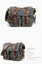 Load image into Gallery viewer, Canvas Leather Men Messenger Bags I AM LEGEND Will Smith Big Satchel Shoulder Bags Male Laptop Briefcase Travel Handbag
