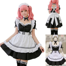 Load image into Gallery viewer, 2023 Black Cute Lolita Maid Costumes Girls Women Lovely Maid Cosplay Costume Animation Show Japanese Outfit Dress Clothes

