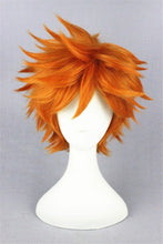Load image into Gallery viewer, Haikyuu!! Hinata Syouyou Short Orange F Layered Cosplay Wigs Heat Resistant Synthetic Hair Anime Wig + Wig Cap
