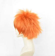 Load image into Gallery viewer, Haikyuu!! Hinata Syouyou Short Orange F Layered Cosplay Wigs Heat Resistant Synthetic Hair Anime Wig + Wig Cap
