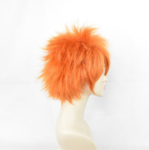 Load image into Gallery viewer, Haikyuu!! Hinata Syouyou Short Orange F Layered Cosplay Wigs Heat Resistant Synthetic Hair Anime Wig + Wig Cap
