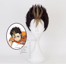 Load image into Gallery viewer, Haikyuu!! Hinata Syouyou Short Orange F Layered Cosplay Wigs Heat Resistant Synthetic Hair Anime Wig + Wig Cap
