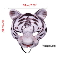 Load image into Gallery viewer, Halloween 3D Tiger Pig Animal Half Face Mask Masquerade Party Cosplay Costume
