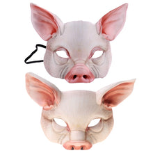 Load image into Gallery viewer, Halloween 3D Tiger Pig Animal Half Face Mask Masquerade Party Cosplay Costume
