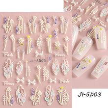 Load image into Gallery viewer, Halloween 5D Nail Sticker Horror Mask Decor Spooky Design Bones Blood Drips Skull Sliders For Nails Lips Decal Wraps GLJI-5D11
