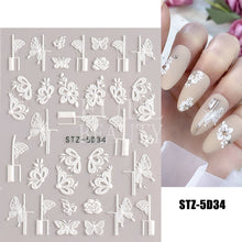 Load image into Gallery viewer, Halloween 5D Nail Sticker Horror Mask Decor Spooky Design Bones Blood Drips Skull Sliders For Nails Lips Decal Wraps GLJI-5D11
