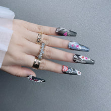 Load image into Gallery viewer, Halloween 5D Nail Sticker Horror Mask Decor Spooky Design Bones Blood Drips Skull Sliders For Nails Lips Decal Wraps GLJI-5D11
