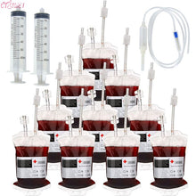 Load image into Gallery viewer, Halloween Blood Bag 400ml PVC Food Grade Drink Bag For Haloween Party Decor Horror Props Cosplay Vampire Blood Pouch Energy Pack
