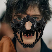 Load image into Gallery viewer, Halloween Carnival Party Mask Anime Dragon God Skeleton Half Face Masks Bone Skull Animals Mask Cosplay Dance Prom Costume Props
