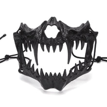 Load image into Gallery viewer, Halloween Carnival Party Mask Anime Dragon God Skeleton Half Face Masks Bone Skull Animals Mask Cosplay Dance Prom Costume Props
