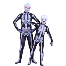 Load image into Gallery viewer, Halloween Children Skeleton Skeleton Ghost Clothes Masquerade Costumes Halloween Horror Costumes for Men and Women
