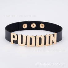 Load image into Gallery viewer, Halloween Cosplay Costumes Harleen Quinzel Puddin Choker Necklace Prop
