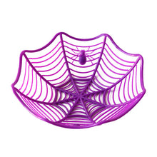 Load image into Gallery viewer, Halloween Decoration Black Spider Web Bowl Fruit Plate Candy Biscuit Package Basket Bowl Trick or Treat Halloween Party Supplies
