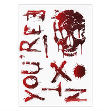 Load image into Gallery viewer, Halloween Decoration Horrible Bloody Handprint stickers Halloween Window Wall Clings Floor Decals Stickers Halloween party props

