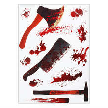 Load image into Gallery viewer, Halloween Decoration Horrible Bloody Handprint stickers Halloween Window Wall Clings Floor Decals Stickers Halloween party props
