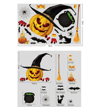 Load image into Gallery viewer, Halloween Decoration Horrible Bloody Handprint stickers Halloween Window Wall Clings Floor Decals Stickers Halloween party props
