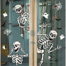 Load image into Gallery viewer, Halloween Decoration Horrible Bloody Handprint stickers Halloween Window Wall Clings Floor Decals Stickers Halloween party props
