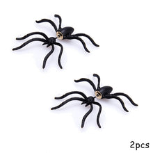 Load image into Gallery viewer, Halloween Decoration Halloween Costumes For Woman 3D Creepy Black Spider Ear Stud Earrings For Haloween Party DIY Decoration
