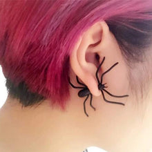 Load image into Gallery viewer, Halloween Decoration Halloween Costumes For Woman 3D Creepy Black Spider Ear Stud Earrings For Haloween Party DIY Decoration
