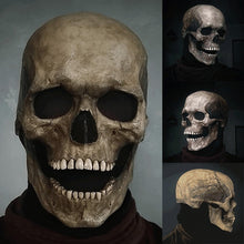 Load image into Gallery viewer, Halloween Full Head Skull Mask 3d Skeleton Skull Horror Latex Mask Scary Party Mask Halloween Cosplay Costume Props
