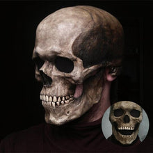 Load image into Gallery viewer, Full Head Skull Mask 3d Skeleton Skull Horror Latex Mask Scary Party Mask Halloween Cosplay Costume Props for Adults
