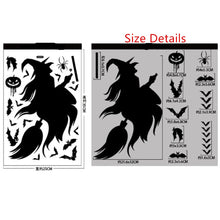 Load image into Gallery viewer, Halloween Giant Ghost Monster Ghost Shadow Window Sticker Witch Death Bat Skeleton Helloween Party Decor Electrostatic Sticker
