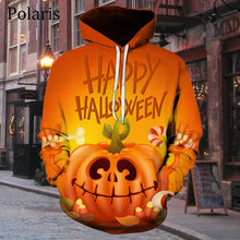 Load image into Gallery viewer, Halloween Hoodie Long Sleeve Fleece Sweatshirt Pumpkin Lantern Horror Bat Women Men Children Gifts
