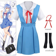 Load image into Gallery viewer, Halloween Japanese Anime Evangelion Women Cosplay Asuka Langley Soryu Tokyo Ayanami Rei Costume School Uniform
