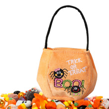 Load image into Gallery viewer, Halloween Loot Party Kids Pumpkin Trick Or Treat Tote Bags Candy Bag Halloween Candy Storage Bucket Portable Gift Basket
