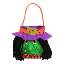 Load image into Gallery viewer, Halloween Loot Party Kids Pumpkin Trick Or Treat Tote Bags Candy Bag Halloween Candy Storage Bucket Portable Gift Basket
