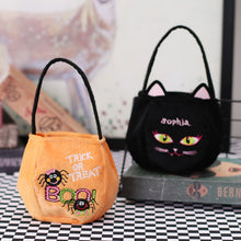 Load image into Gallery viewer, Halloween Loot Party Kids Pumpkin Trick Or Treat Tote Bags Candy Bag Halloween Candy Storage Bucket Portable Gift Basket
