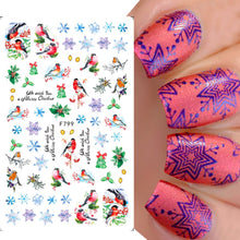 Load image into Gallery viewer, Halloween Nail Art Sticker Skull Bone Clown Pumpkin Sliders Snake Anime Cartoon Spider Decals Manicure Decor SASTZCS050-057
