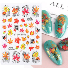 Load image into Gallery viewer, Halloween Nail Art Sticker Skull Bone Clown Pumpkin Sliders Snake Anime Cartoon Spider Decals Manicure Decor SASTZCS050-057
