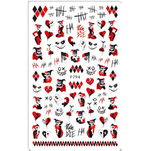 Load image into Gallery viewer, Halloween Nail Art Sticker Skull Bone Clown Pumpkin Sliders Snake Anime Cartoon Spider Decals Manicure Decor SASTZCS050-057
