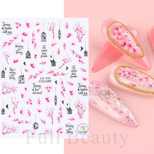 Load image into Gallery viewer, Halloween Nail Art Sticker Skull Bone Clown Pumpkin Sliders Snake Anime Cartoon Spider Decals Manicure Decor SASTZCS050-057
