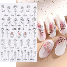 Load image into Gallery viewer, Halloween Nail Art Sticker Skull Bone Clown Pumpkin Sliders Snake Anime Cartoon Spider Decals Manicure Decor SASTZCS050-057
