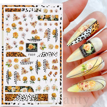 Load image into Gallery viewer, Halloween Nail Art Sticker Skull Bone Clown Pumpkin Sliders Snake Anime Cartoon Spider Decals Manicure Decor SASTZCS050-057
