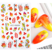 Load image into Gallery viewer, Halloween Nail Art Sticker Skull Bone Clown Pumpkin Sliders Snake Anime Cartoon Spider Decals Manicure Decor SASTZCS050-057
