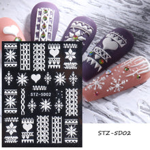 Load image into Gallery viewer, Halloween Nails Acrylic Sticker Realistic Eyes Bone Spider 5D Embossed Sliders Gel Polish Engraved Decal Tips Decor CHSTZ-5D60
