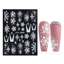 Load image into Gallery viewer, Halloween Nails Acrylic Sticker Realistic Eyes Bone Spider 5D Embossed Sliders Gel Polish Engraved Decal Tips Decor CHSTZ-5D60
