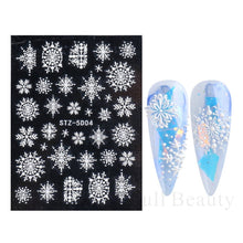 Load image into Gallery viewer, Halloween Nails Acrylic Sticker Realistic Eyes Bone Spider 5D Embossed Sliders Gel Polish Engraved Decal Tips Decor CHSTZ-5D60
