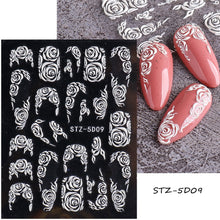 Load image into Gallery viewer, Halloween Nails Acrylic Sticker Realistic Eyes Bone Spider 5D Embossed Sliders Gel Polish Engraved Decal Tips Decor CHSTZ-5D60
